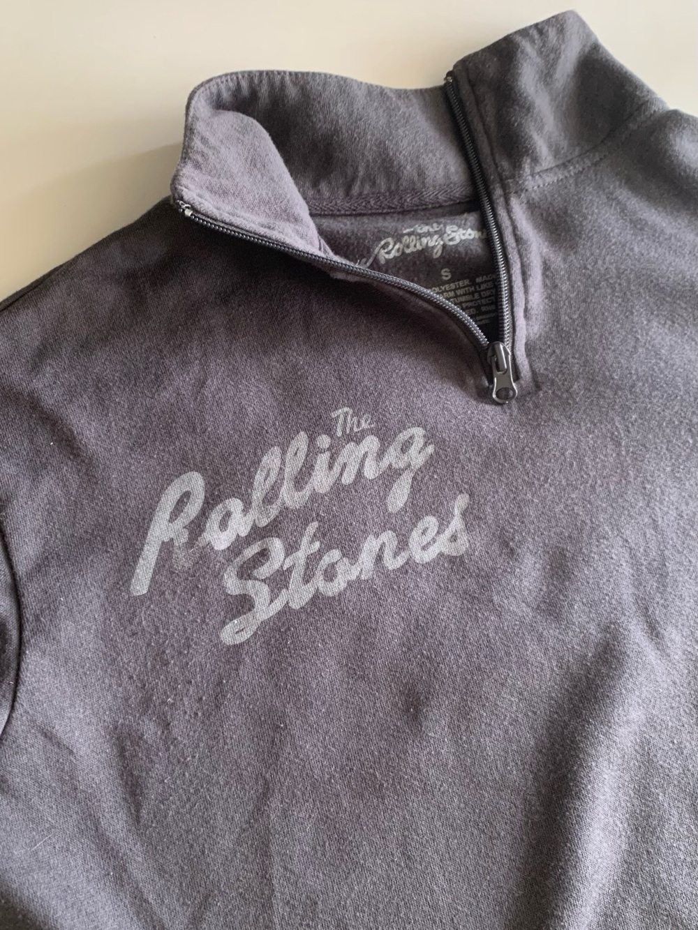 The Rolling Stones Sweatshirt Gray Top Womens Size S